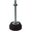 100mm X M10 Rubber Fixed Leveling Foot (LVR119)