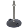 80mm X M10 Levelling Feet  Bolt Down Stainless Steel (LVR8010100BSS)
