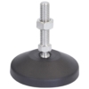80mm X M12 Levelling Feet  Ball Jointed Mild Steel (LVR801250S)