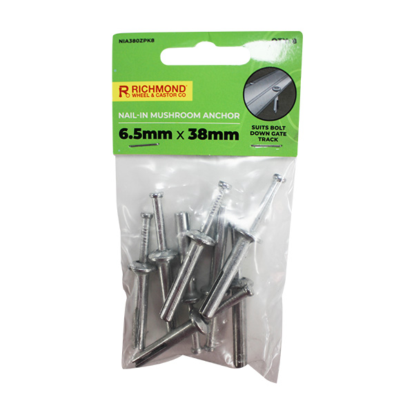 thumbnail image 2 of 100-Pack Nylon Mushroom Drive Anchors - 1/4 X 2 Inch Hard-to-Find Fasteners For Various Applications 2 of 14