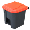 30L Pedal Bin - Red Lid (PBS030RED)