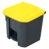 30L Pedal Bin - Yellow Lid (PBS030YEL)