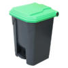 50L Pedal Bin - Green Lid (PBS050GRN)