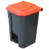 50L Pedal Bin - Red Lid (PBS050RED)