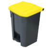 50L Pedal Bin - Yellow Lid (PBS050YEL)