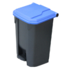 80L Pedal Bin - Blue Lid (PBS080BLU)