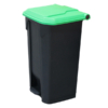 100L Pedal Bin - Green Lid (PBS100GRN)