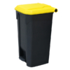 100L Pedal Bin - Yellow Lid (PBS100YEL)