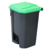 80L Pedal Bin - Green Lid (PBS080GRN)