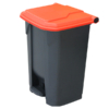 80L Pedal Bin - Red Lid (PBS080RED)