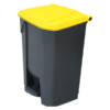 80L Pedal Bin - Yellow Lid (PBS080YEL)
