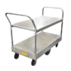 Wide 6 Wheel Stock Trolley Twin Platform Twin Handle | PGR301
