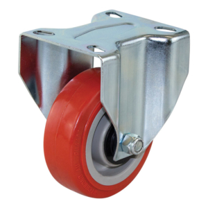 100mm Rebound Polyurethane Wheel 150kg Capacity Castor (S4054) - Richmond  Rolling Solutions