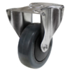 100mm Elastic Rubber Wheel Rigid Castor (R4416)