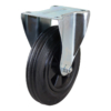 200mm Rubber Tyred Nylon Centred Wheel, 200kg Capacity Rigid Castor (R8047)
