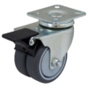 75mm Swivel Twin Wheel Plate Castor (S3718B)