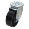 100mm Cast Iron Wheel, 200kg Capacity, Bolt Hole Swivel Castor (S4236)