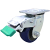100mm Rebound Rubber Wheel 250kg Capacity Castor (S4370D)