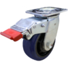 125mm Rebound Rubber Wheel 200kg Capacity Castor (S5370SLB)