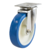 200mm Rebound Polyurethane Wheel, 250kg Capacity Swivel Castor (S8054)