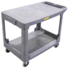 250kg 2 Shelf Flat Deck Stock Picker Trolley 1110x640x825mm (SPR005)