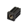 25mm Square M12 Threaded Tube End Stainless Steel (TIR25SQM12SS)