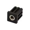 32mm Square M12 Threaded Tube End Mild Steel (TIR32SQM12)