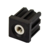 38mm Square M10 Threaded Tube End Mild Steel (TIR38SQM10)