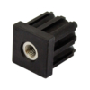 40mm Square M12 Threaded Tube End Mild Steel (TIR40SQM12)