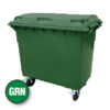 660L Capacity Green Wheelie Bin (WGR042)