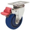 100mm Rebound Rubber Wheel Swivel Brake Castor (S4428B)