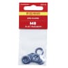 M8 Zinc Plated Flat Washer - 8 Pack (FLWM8ZPK8)