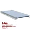 600mm Wide Stainless Steel Gravity Conveyor with Nylon Rollers - 1.5m Long (CGR047)