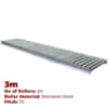 600mm Wide Stainless Steel Gravity Conveyor with Steel Rollers - 3m Long (CGR065)