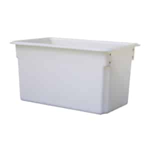 250L white large plastic tub with tapered sides
