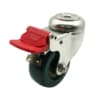 75mm Rebound Rubber Swivel Brake Castor (S3318B)