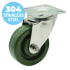 100mm High Temp Resin Wheel 300kg Capacity Castor (S4118)