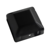 Square Black Steel Post Cap to Suit 50mm Square Posts (GTR309)