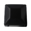 Square Black Steel Post Cap to Suit 75mm Square Posts (GTR313)