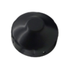 Round Black Steel Post Cap to Suit 40mm NB Posts (GTR329)