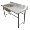 Stainless Steel Bench with Left Sink – Grade 304 | 1200 x 610 x 900mm (BEN011)