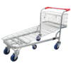 Steel Mesh Platform Trolley With Spring Load Dampening Deck and Fifth Wheel For Easy Steering (PFS001)