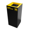 Waste Recycling Station Bin – Yellow Lid – Mixed Recycling (WRS002)