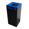 Waste Recycling Station Bin – Blue Lid – Paper & Cardboard Recycling (WRS004)