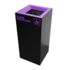 Waste Recycling Station Bin – Purple Lid – Glass Recycling (WRS008)