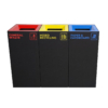 Waste Recycling Station Kit - General Waste, Recycling, Paper & Cardboard Recycling (WRSKT003)