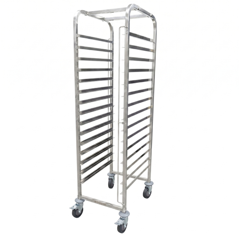 15 Tier Stainless Steel Trolley Suits 600 x 400 Trays (BKR6040)