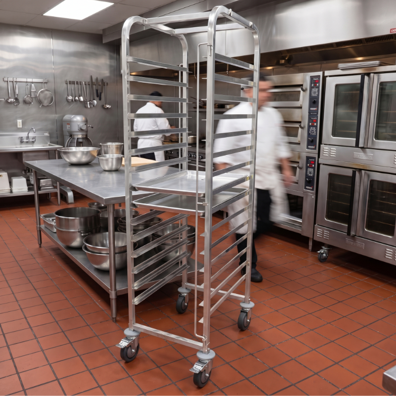 15 Tier Stainless Steel Trolley Suits 600 x 400 Trays (BKR6040) - Image 7