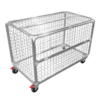 Small Mesh Cage Trolley with Folding Lid and Side 665x830x1160mm (RCR760)