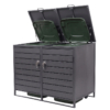 Double 240L Lockable Wheelie Bin Enclosure (WRS016)